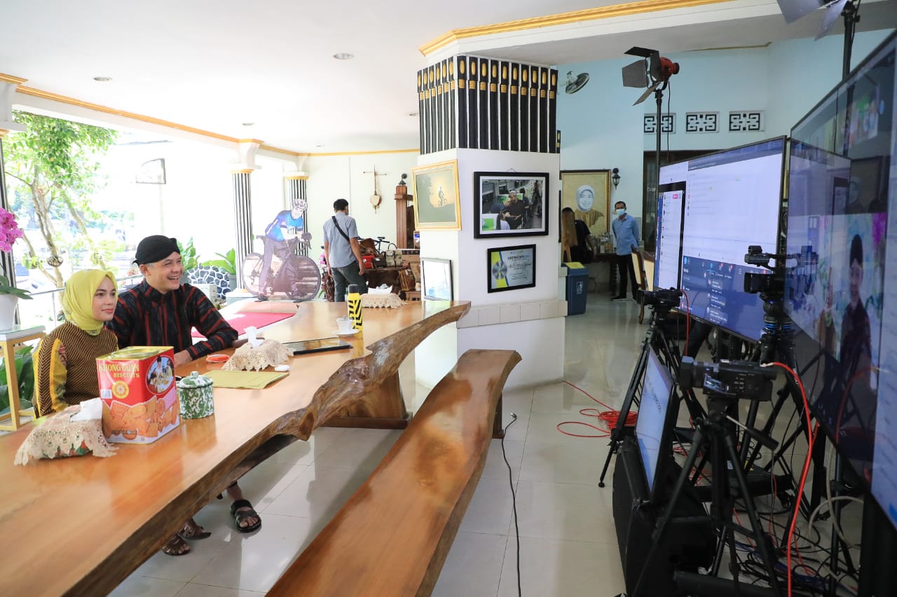 Gubernur Jawa Tengah Gelar Halal Bihalal Virtual Di Hari Ke Dua Idul Fitri