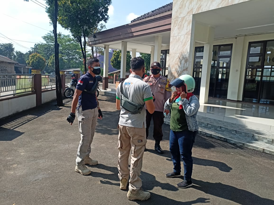 Polsek Rancabungur Bersama Tiga Pilar Giat Ops PPKM