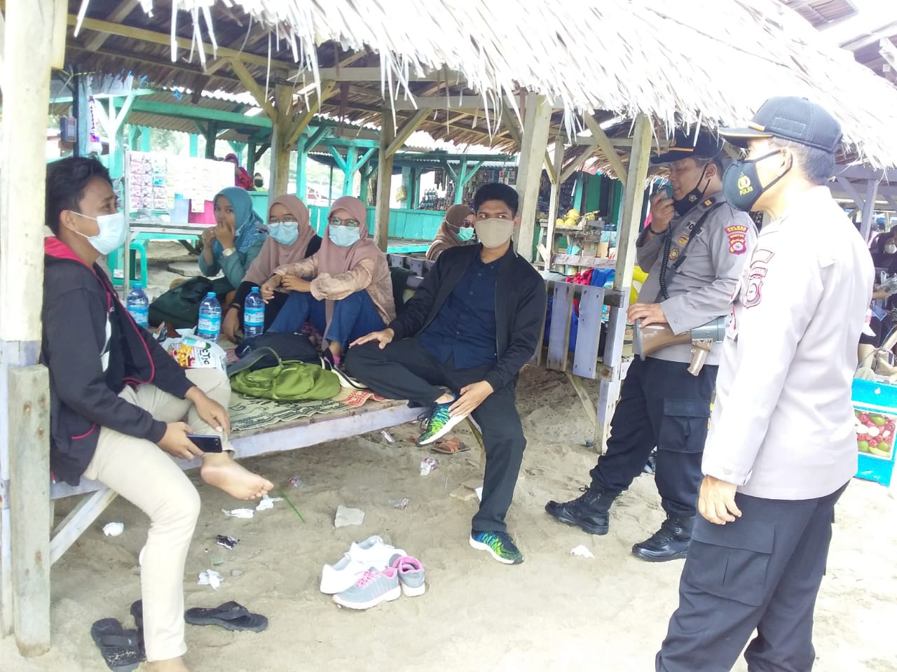 Satuan Bimbingan Masyarakat Polres Cilegon Cegah Penyebaran Virus Covid-19