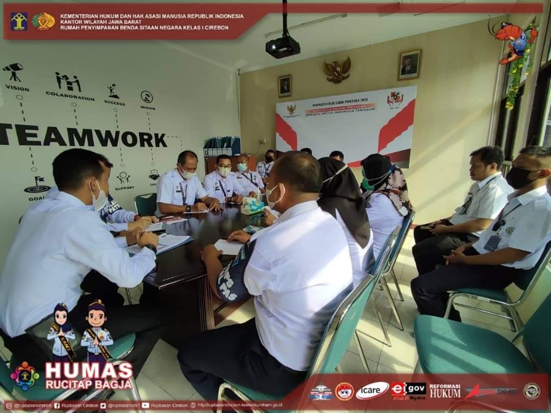 Rapat Dinas Evaluasi Kinerja Triwulan Ke II Rupbasan Kelas 1 Cirebon