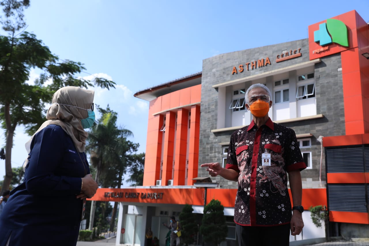 Gubernur Jawa Tengah Lakukan Pemantauan Penangan Covid-19 di Jawa Tengah