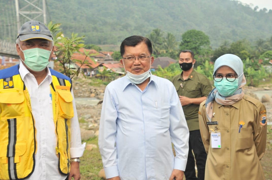 Wapres RI Ke-12 Resmikan Langsung 2 Jembatan Gantung di Kabupaten Lebak