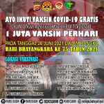 Jelang Hari Bhayangkara ke 75 Polres Cilegon Polda Banten Ajak Masyarakat Untuk Vaksin