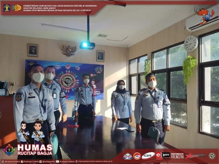 Rupbasan Cirebon Ikuti Giat Apel Pagi Bersama Kabaya Seroja Kanwil Kumham Jabar