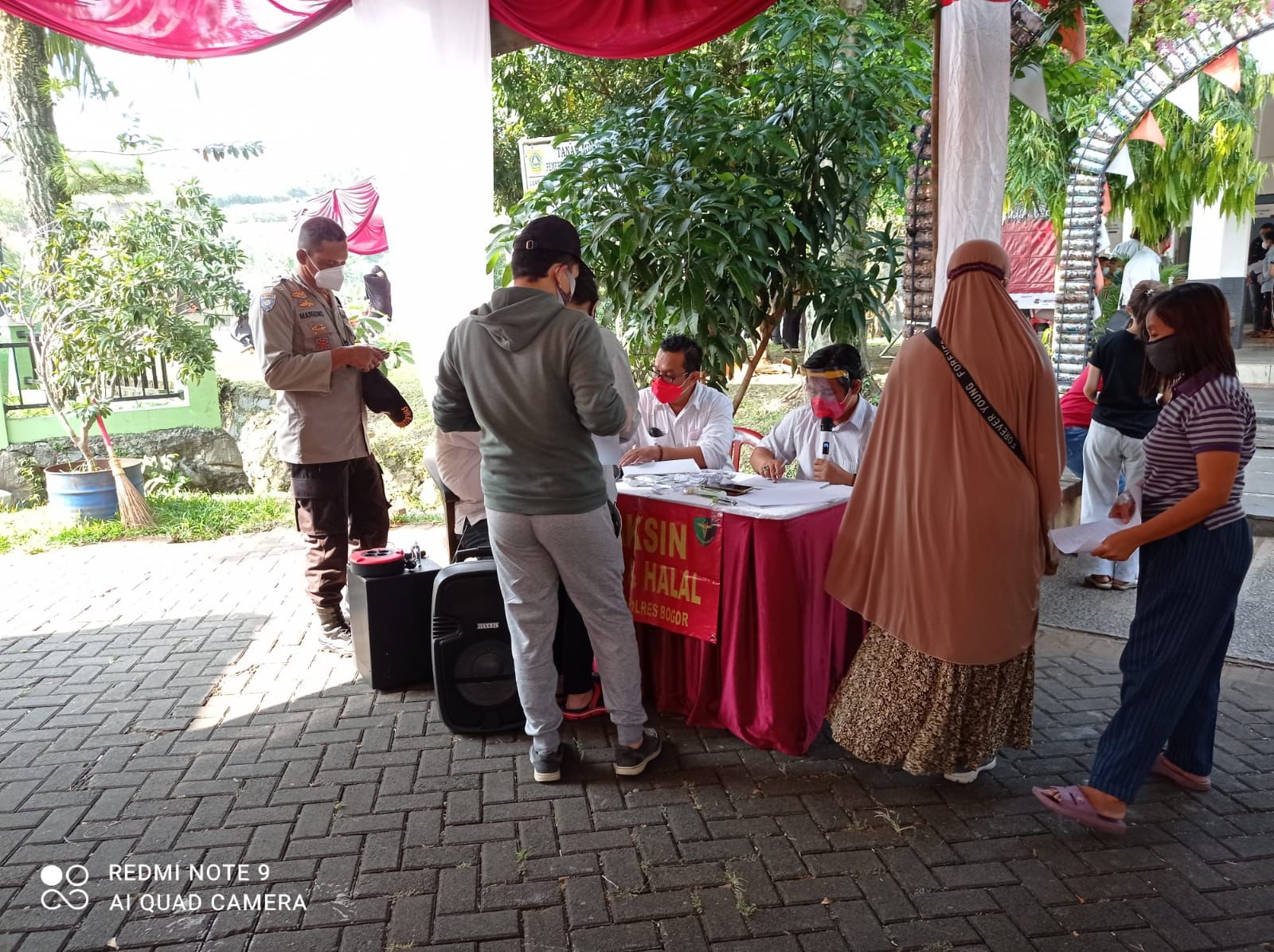 Gerai Vaksin Covid 19 Kepada Masyarakat di Wilayah Hukum Polres Bogor