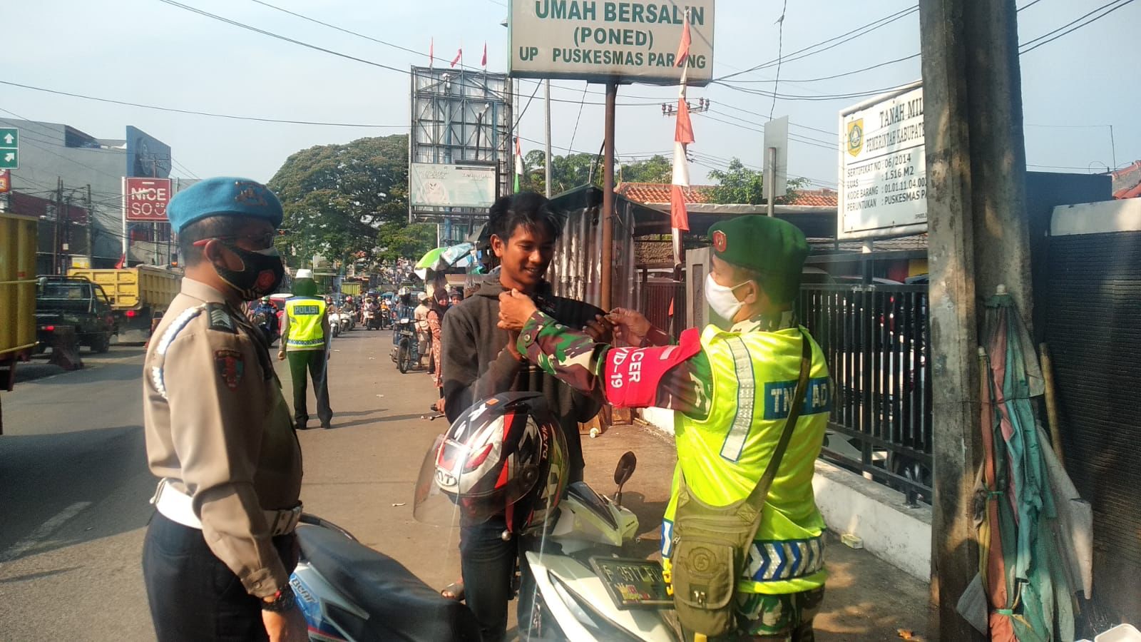 Ops PPKM Level 3 Gabungan Terus Dilakukan Oleh Polsek Parung