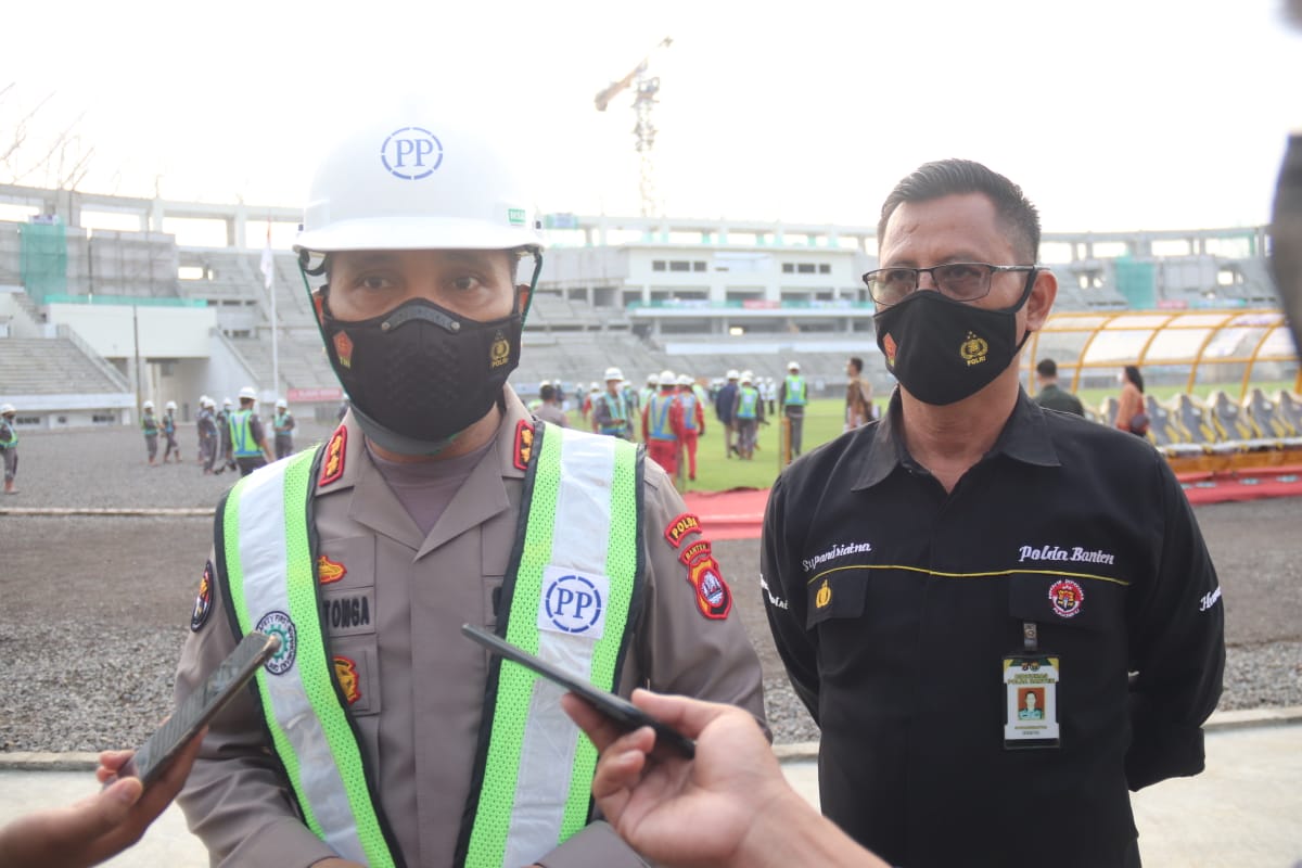 Tinjau Pembangunan Stadion Internasional Banten, Polda Banten pastikan Keamanan