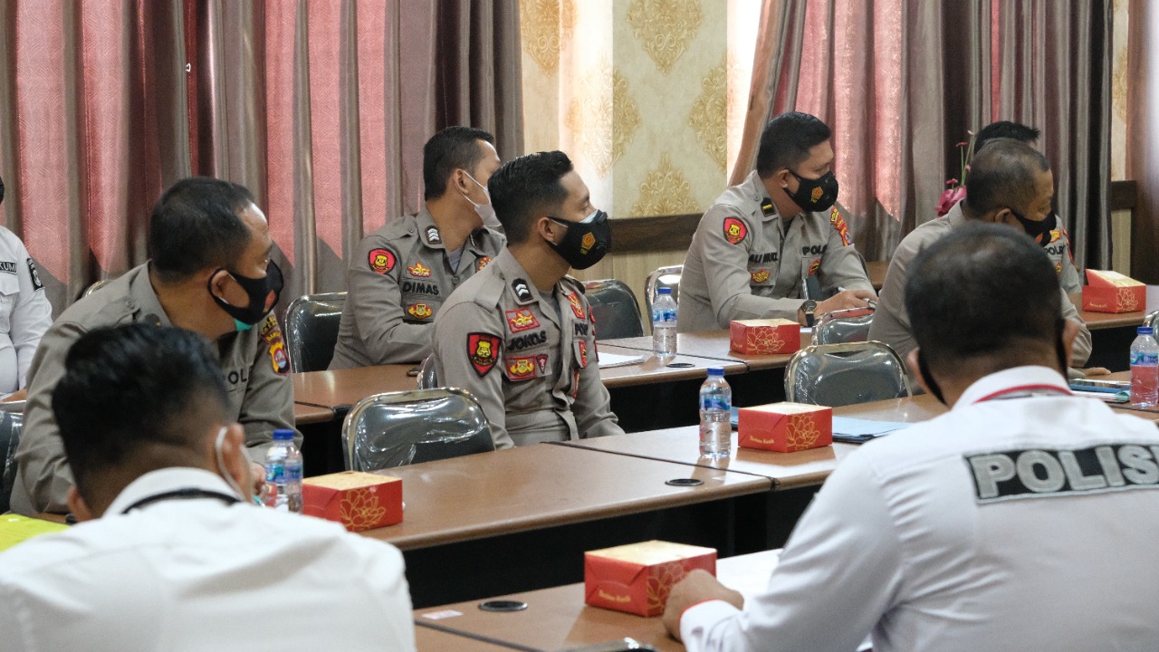 Kabidkum Polda Banten Menerima Kunjungan Tim Monev Fungsi Hukum Divkum Polri