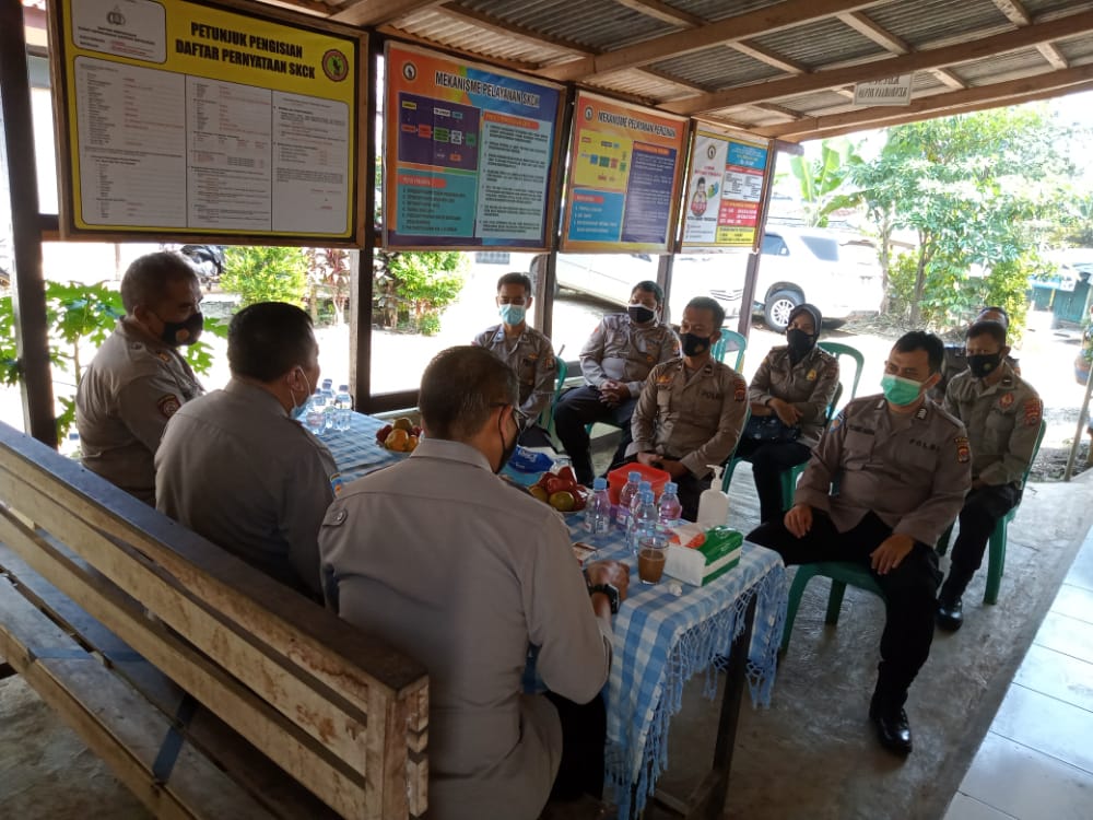 Tim Supervisi Bidkeu Polda Banten berkunjung ke Polsek Saketi, Ini Tujuannya