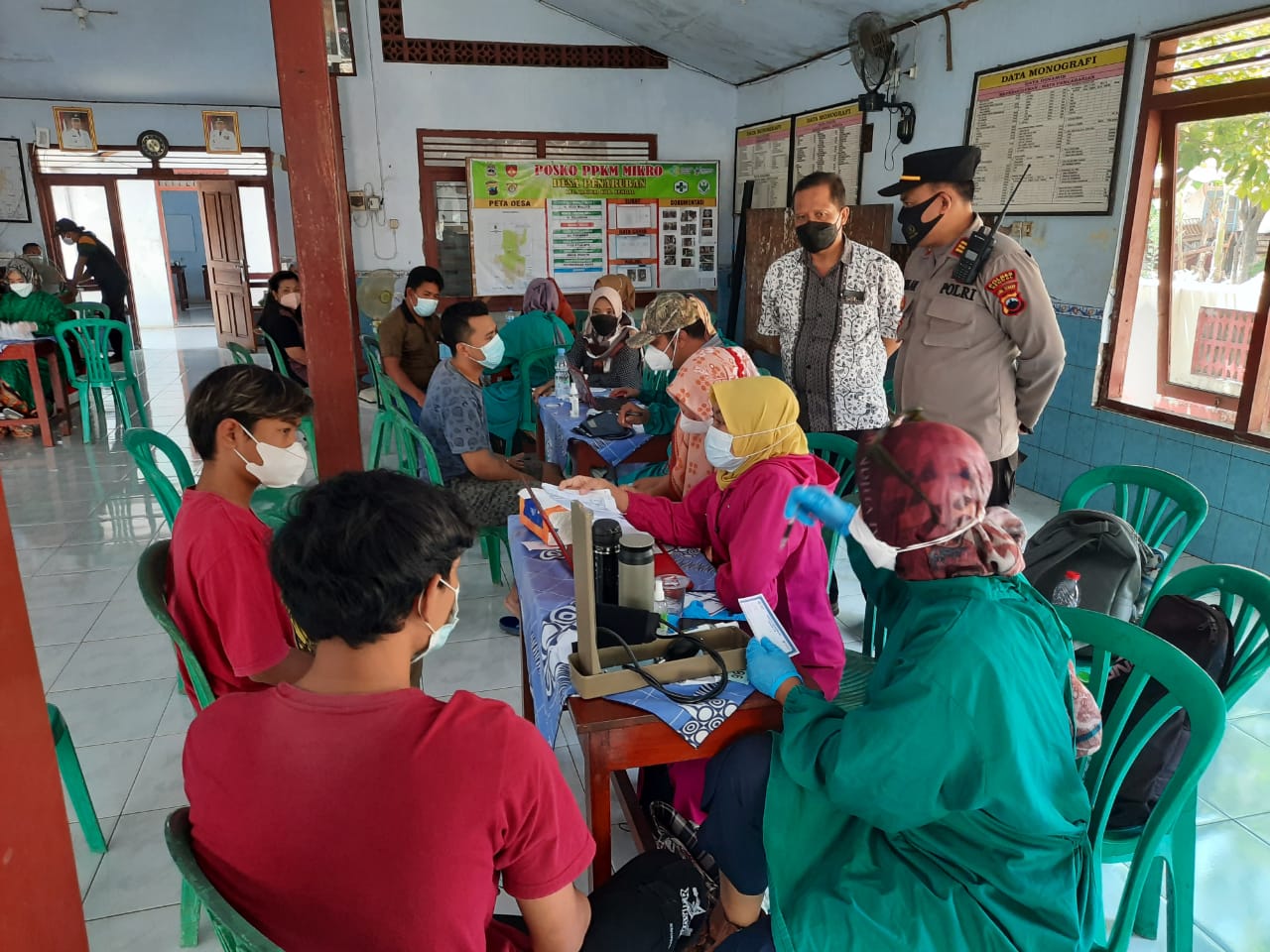 Kapolsek Weleri Himbau Masyarakat Yang Vaksin Harus Tetap Patuhi Protokol Kesehatan