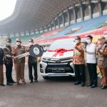 Penyerahan 1 Unit Mobil Saat Apel Pagi, Hadiah Terbaik Ketiga Anugerah Paritrana Award 2020