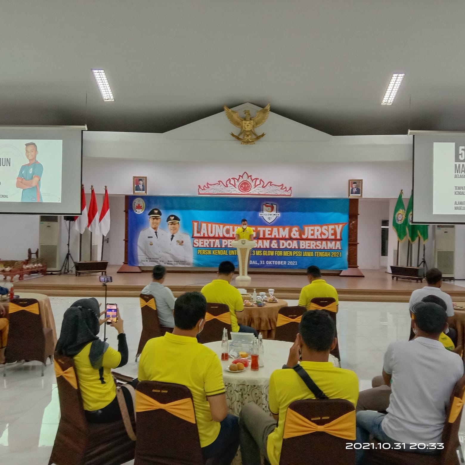 Kapolres Kendal Bersama Bupati Kendal Launching Squad Dan Jersey PERSIK Kendal