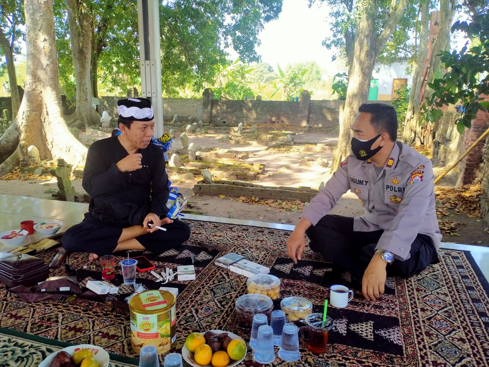 Pererat Tali Silaturahmi, Kapolsek Kasemen Sambang Tokoh Masyarakat