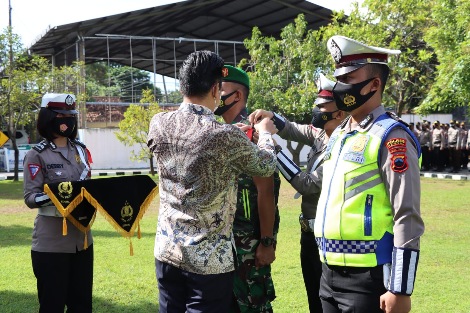 Amankan Nataru 2021/2022, Polres Kendal Gelar Pasukan Operasi Lilin Candi 2021