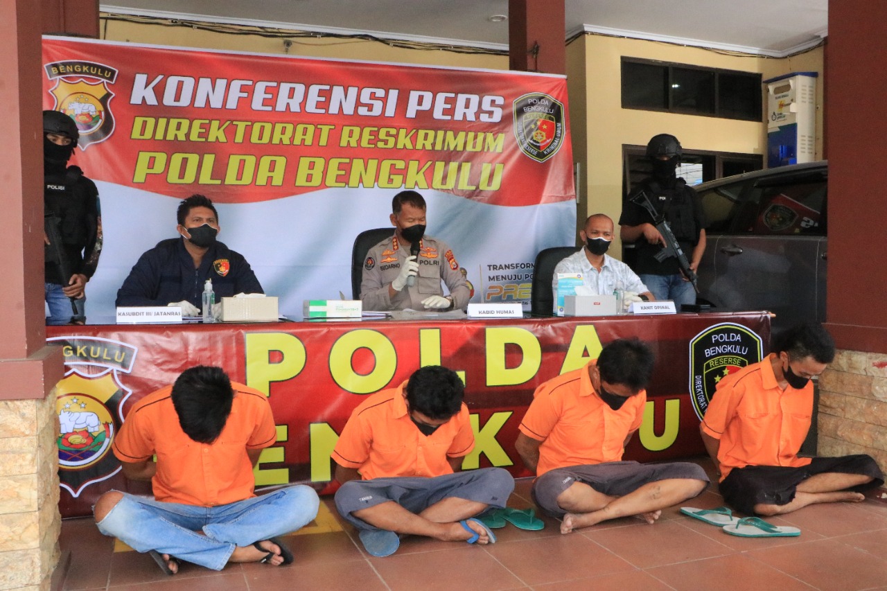 Ops Musang Nala I 2022, Subdit 3 Jatanras Polda Bengkulu Capai Hasil Tangkapan TO 100 Persen