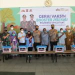 Wakapolda Banten Tinjau Pelaksanaan Vaksinasi Covid-19 Serentak di PT Hankook Tanggerang